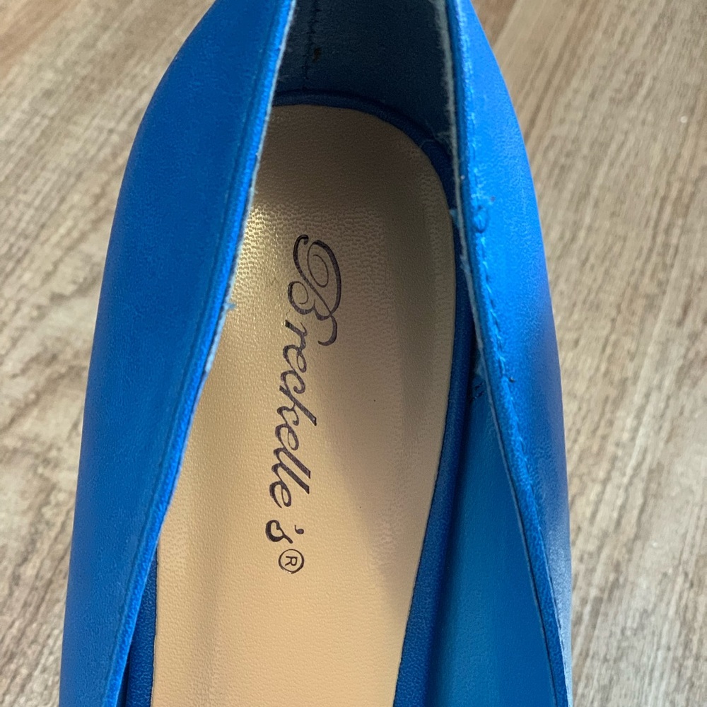 Blue platform heels - Picture 4 of 6